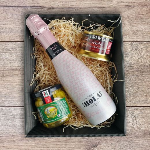 Bild von Geschenkkorb: Cava & Baskenland