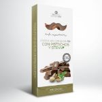 Schokolade 45% mit Pistazien und Stevia von Rafa Gorrotxategi
