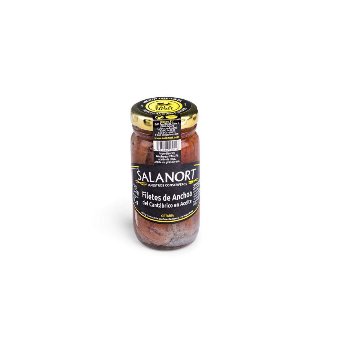 Anchoas del Cantabrico im Glas von Salanort