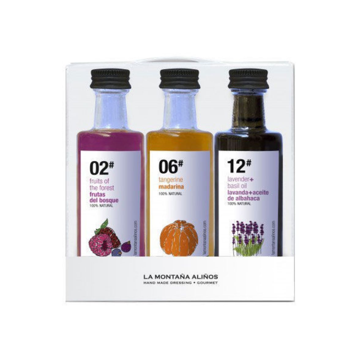 Dressing Degustationspaket 3 Sorten von La Montaña Aliños