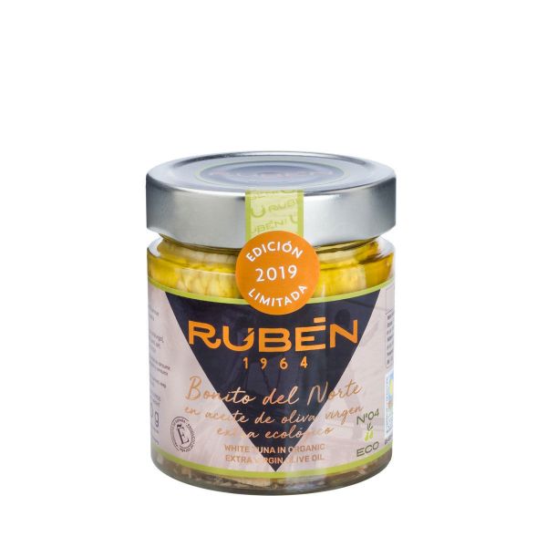 Weißer Thunfisch Bonito del Norte in Bio-Olivenöl 200g von Pescados Rubén Weißer Thunfisch Bonito del Norte in Bio-Olivenöl 200g von Pescados Rubén