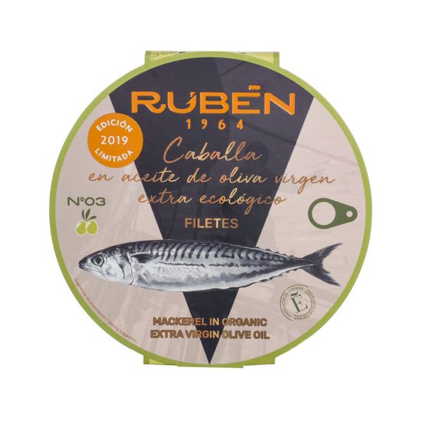 Makrelenfilets in BIO-Olivenöl von Pescados Rubén Makrelenfilets in BIO-Olivenöl von Pescados Rubén