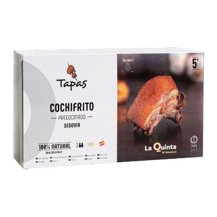 Cochinillo Stücke Cochifritos von Tapas Tabladillo