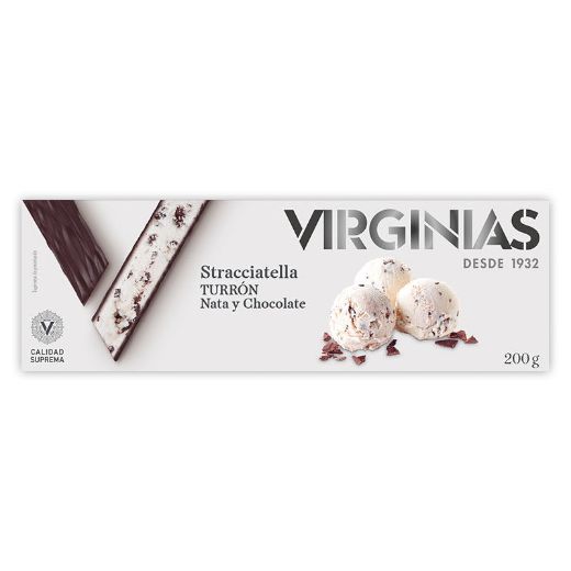 Turrón Nata y Chocolate Stracciatella von Virginias