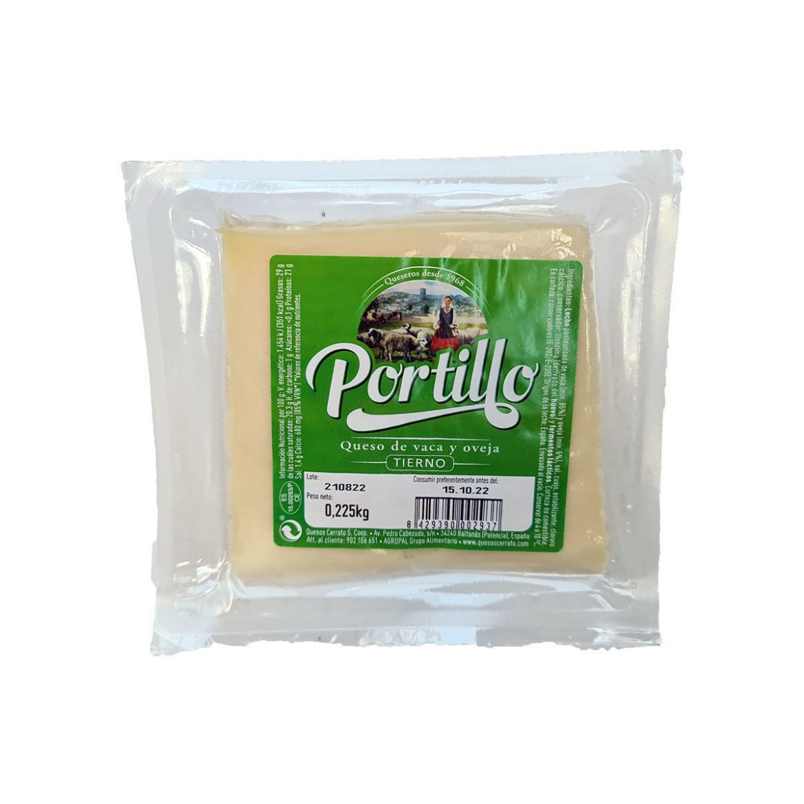 Queso Portillo Tierno Schafs- und Kuhmilchkäse von Quesos Cerrato