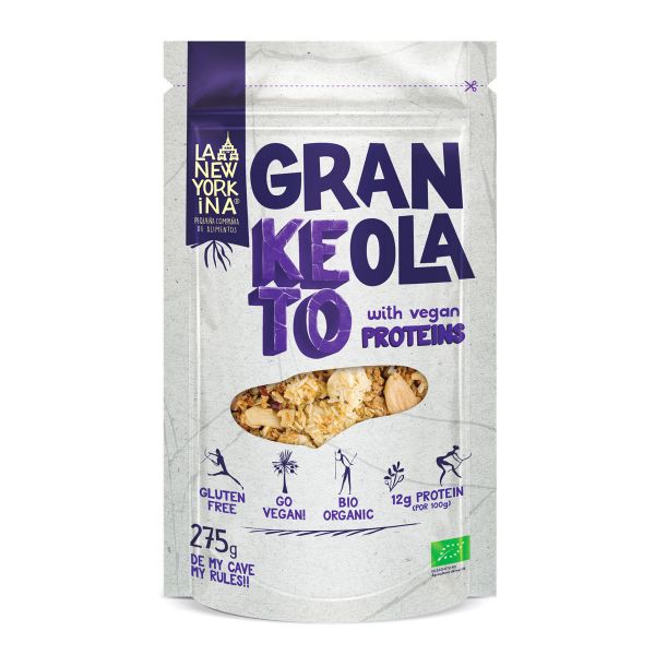 Granola KETO mit veganen Proteinen von La Newyorkina Granola KETO mit veganen Proteinen von La Newyorkina