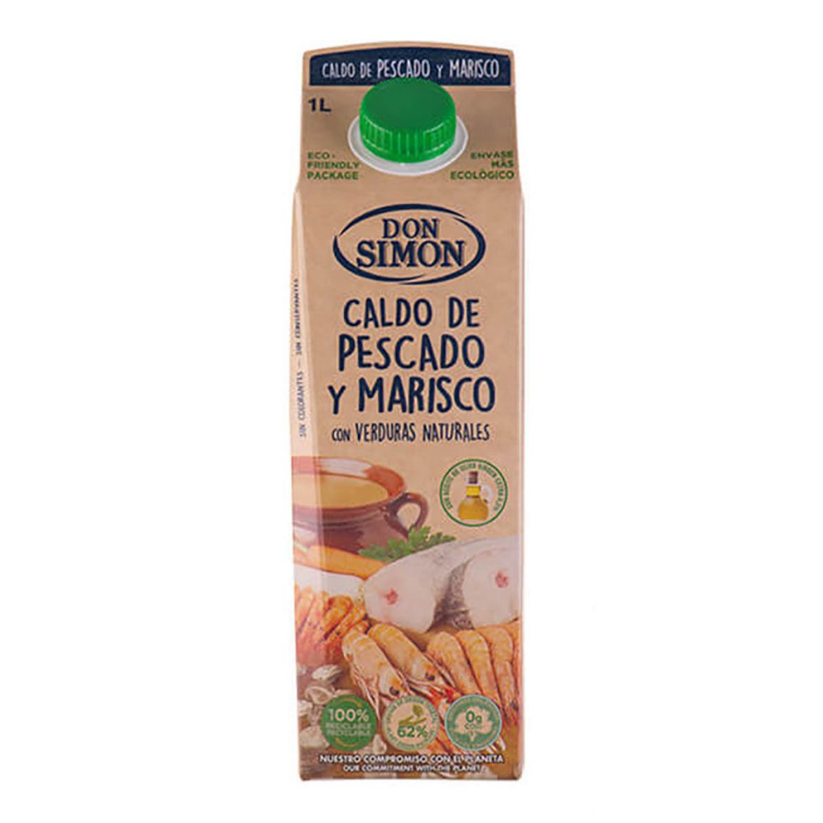 Caldo de Pescado y Marisco con verduras naturales - Fisch- und Meeresfrüchtefonds mit frischem Gemüse von Don Simon