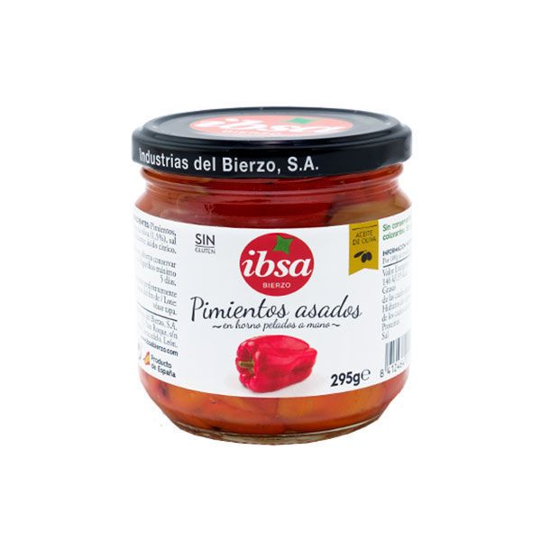 Pimientos asados picantes - geröstete, würzige Paprika von ibsa	 Pimientos asados picantes - geröstete, würzige Paprika von ibsa