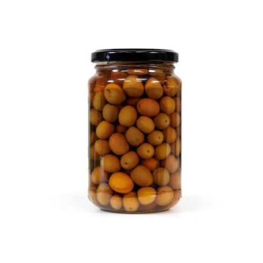 Grüne Arbequina Oliven aus Aragon von Espinaler im 370g Glas
