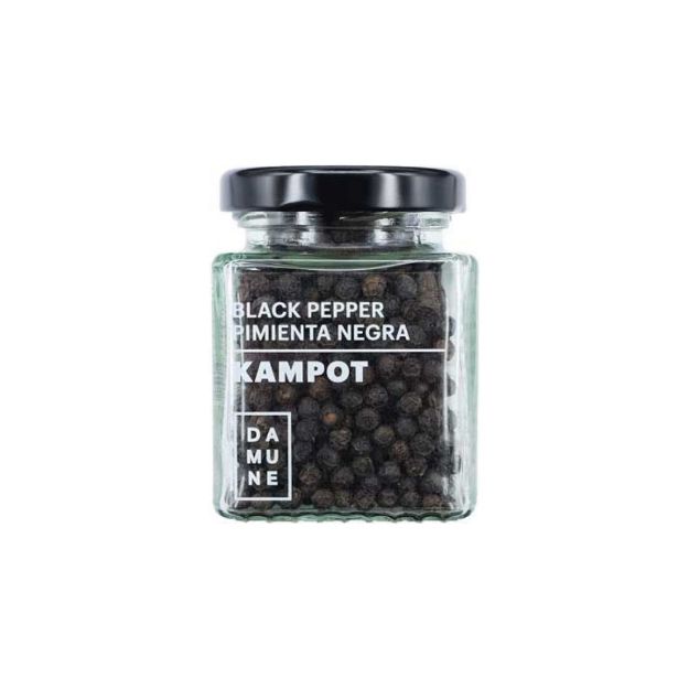 Pimienta Negra Kampot - Schwarzer Pfeffer im 60g Glas von Damune