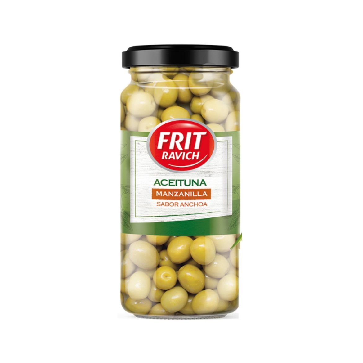 Grüne Oliven Manzanilla Sabor Anchoa 720g von Frit Ravich