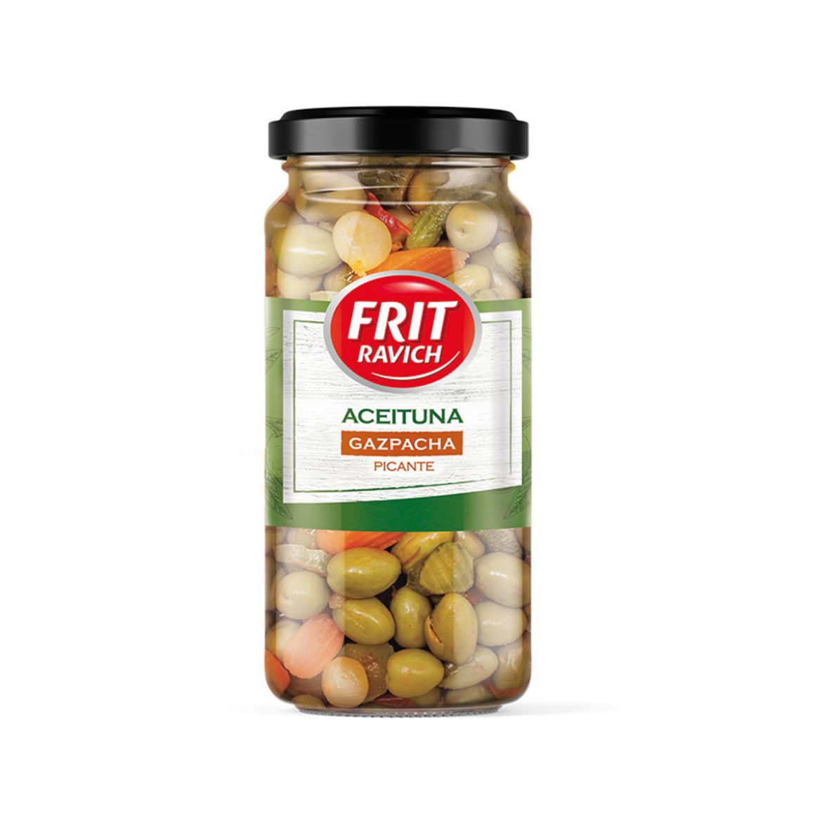 Grüne Oliven Gazpacha pikant 720g von Frit Ravich