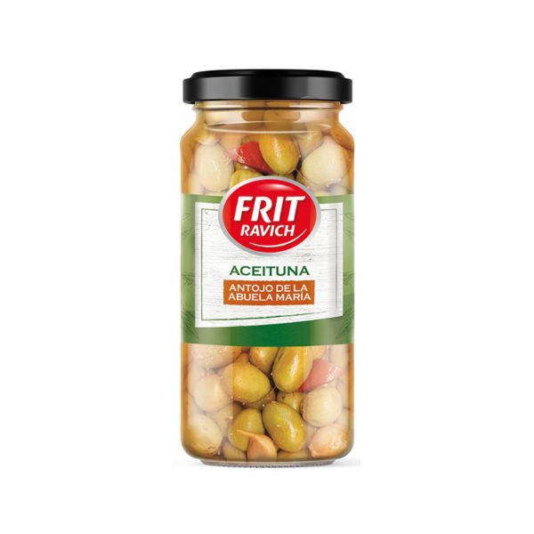 Grüne Oliven Aliñadas Antojo de la Abuela 720g von Frit Ravich Grüne Oliven Aliñadas Antojo de la Abuela 720g von Frit Ravich