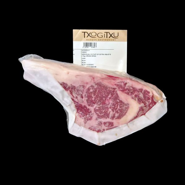 Premium Rib Eye Steak vom spanischen Rind von Txogitxu Premium Rib Eye Steak vom spanischen Rind von Txogitxu