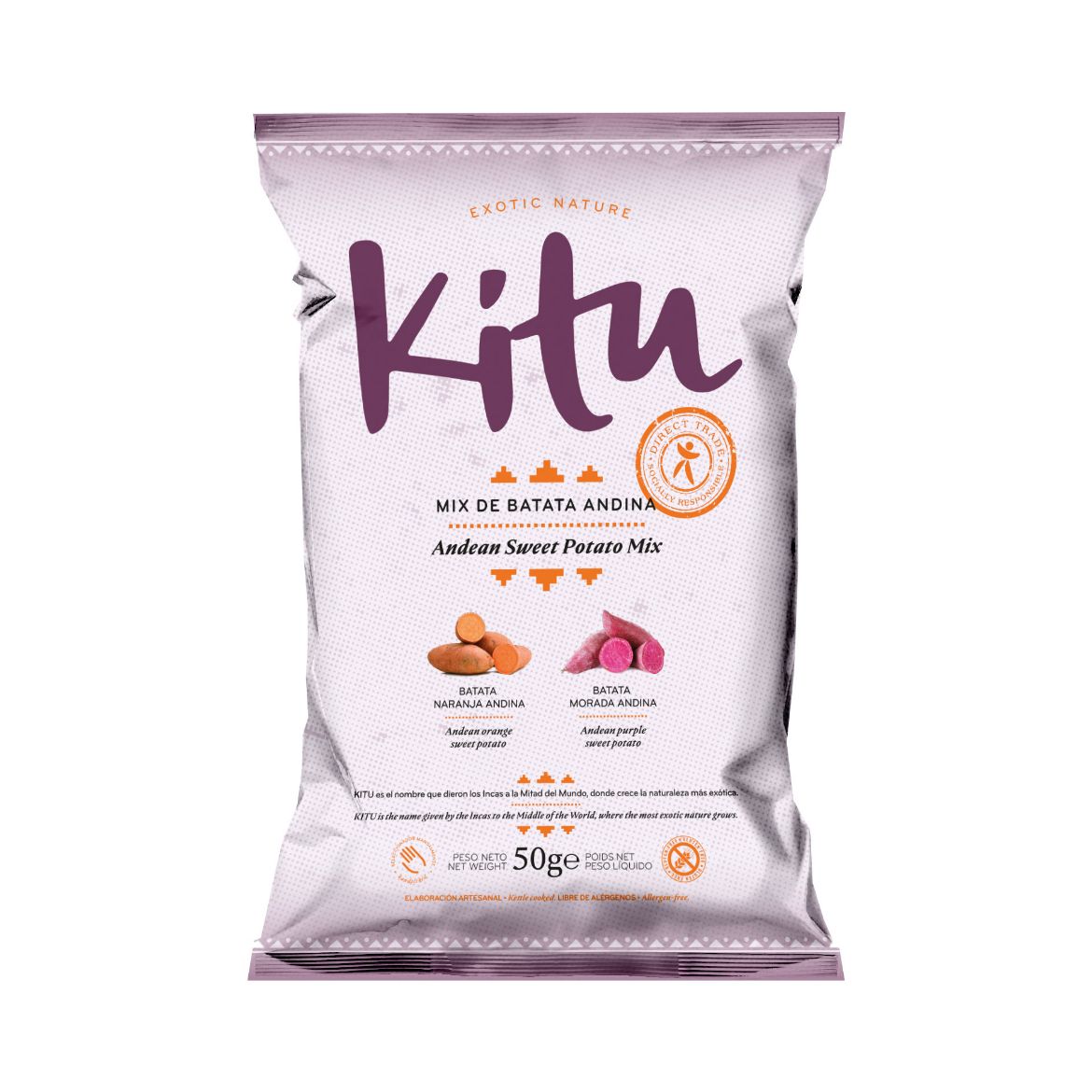 Andean sweet potatoe mix Gemüse Chips von Kitu