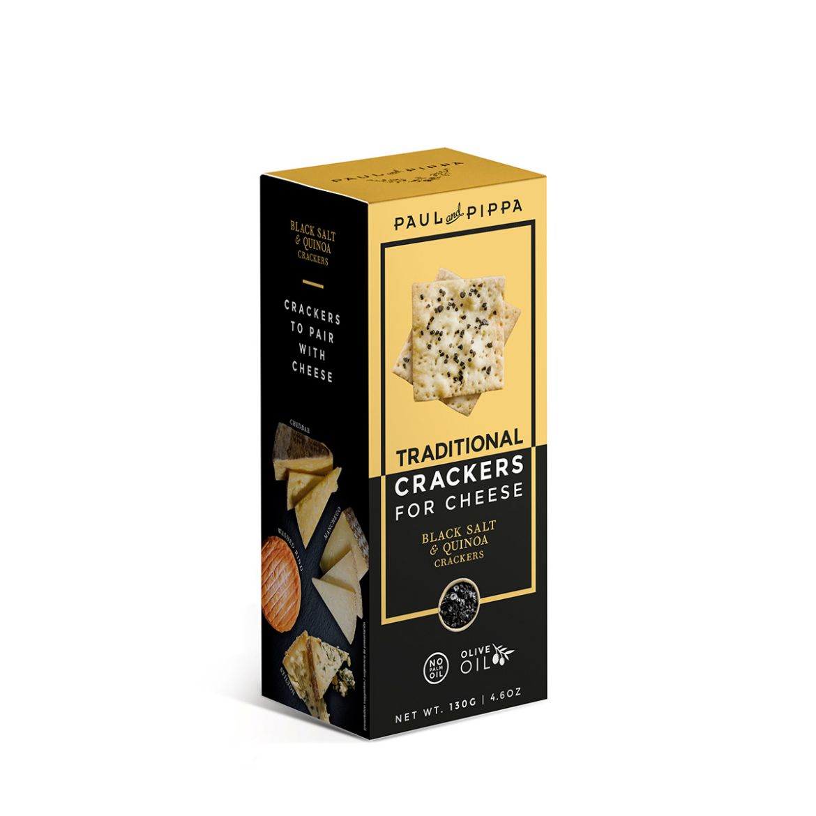 Bild von Black Salt Crackers - Traditionelle Cracker für Käse