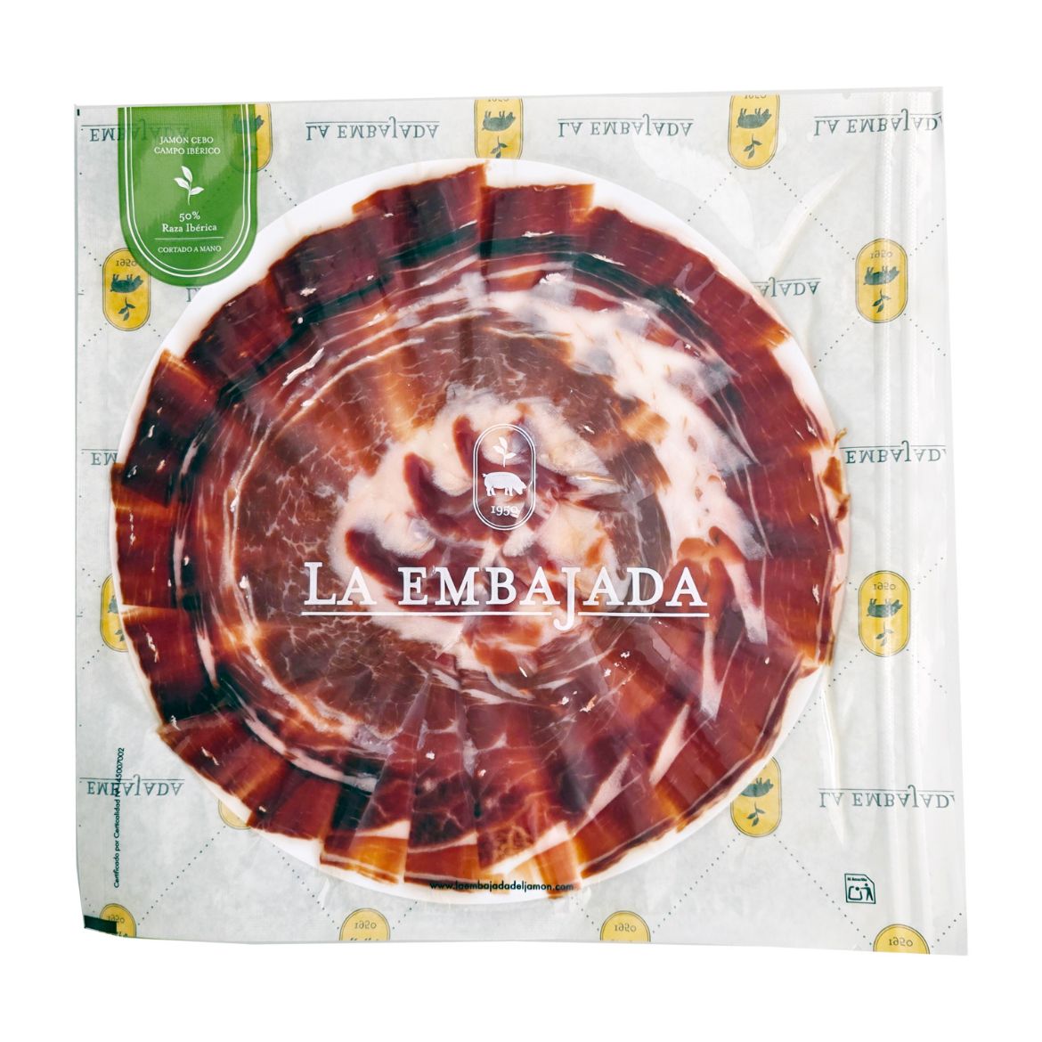 Jamón Iberico Cebo de Campo 50% - handgeschnitten von La Embajada