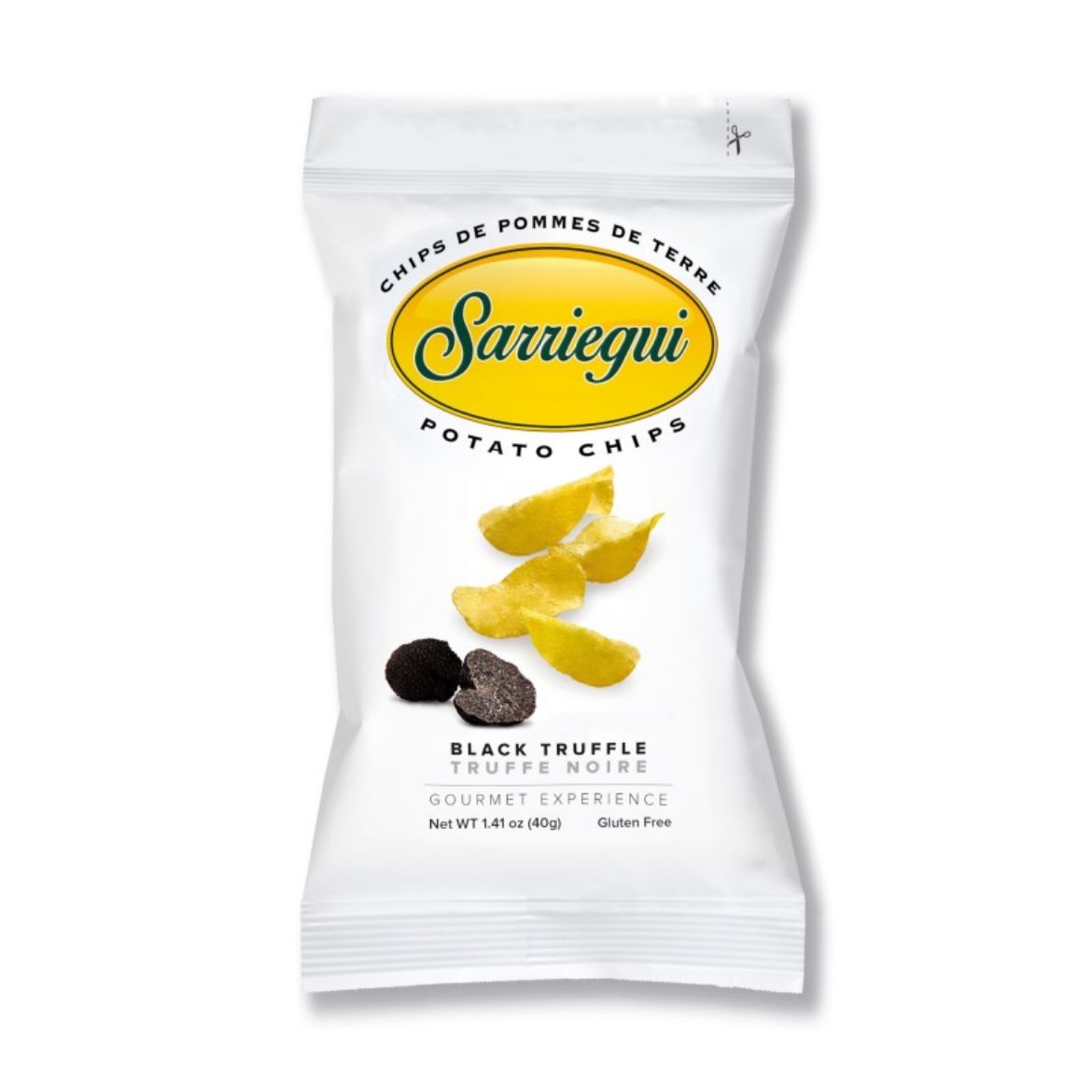 Patatas Fritas Kartoffelchips Trufa Negra 40g von Sarriegui