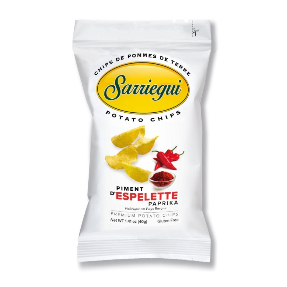 Patatas Fritas Kartoffelchips Piment d'Espelette 40g von Sarriegui