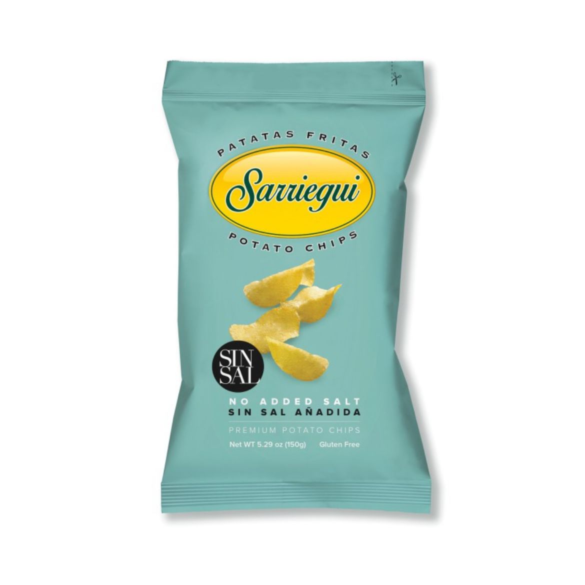 Kartoffelchips ungesalzen 150g von Sarriegui